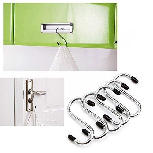 0232 Heavy Duty S-Shaped Stainless Steel Hanging Hooks - 5 pcs - SkyShopy 0232 Heavy Duty S-Shaped Stainless Steel Hanging Hooks - 5 pcs - SkyShopy